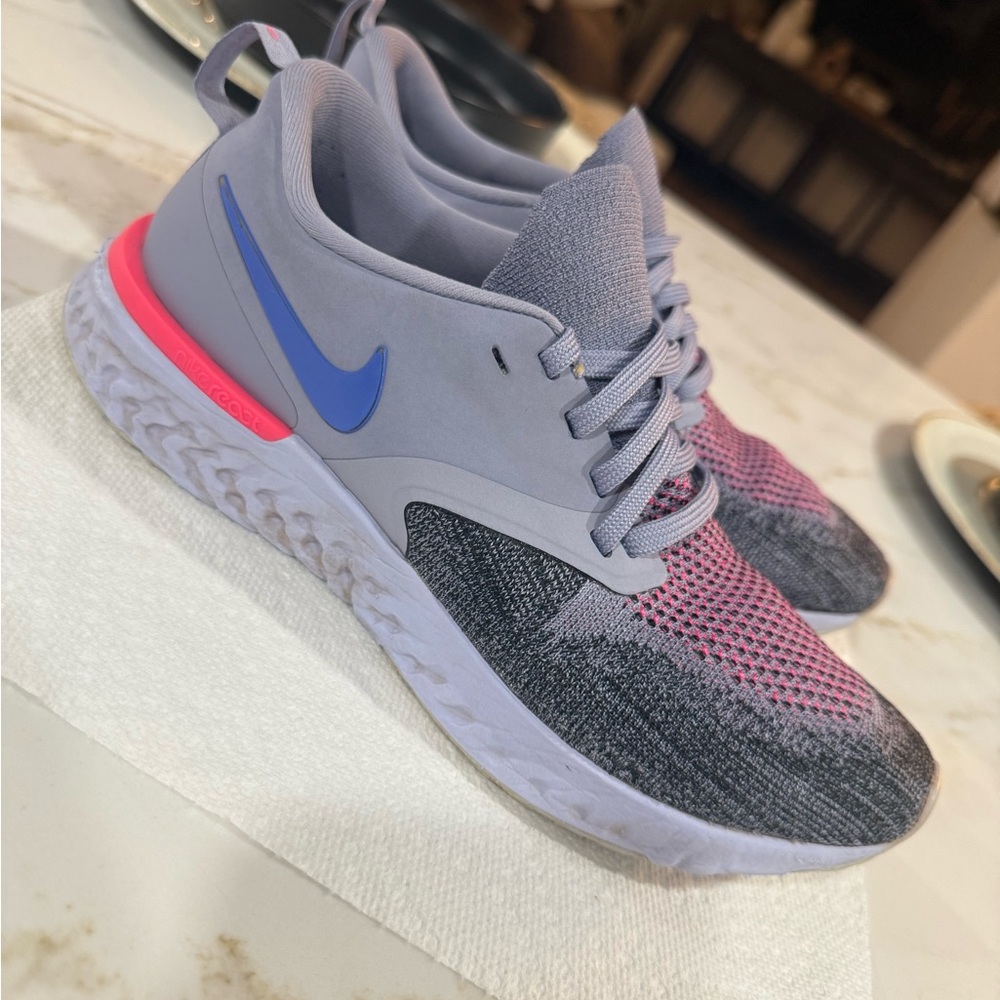 Nike Women's Athletic Shoes - Gray, Pink, and Blue